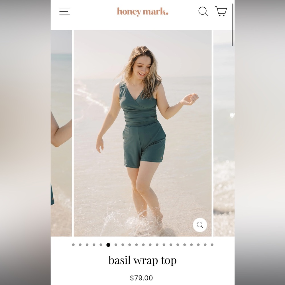 Honey Mark swim wrap top